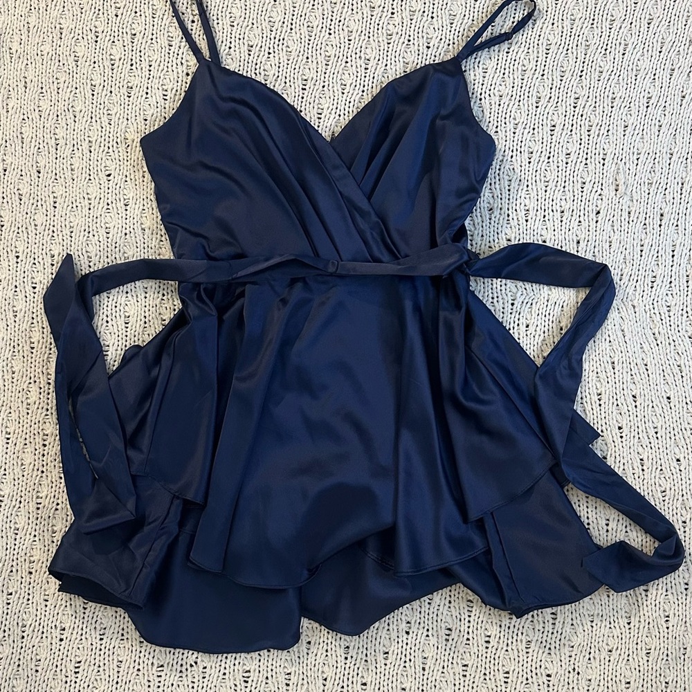 Dillards dark blue Homecoming dress
